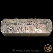 10oz Omega M & B Mining Mold International DIA Mint Vintage Silver Bar