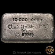 10oz Engelhard 1st Series Type B Bull Logo Vintage Silver Bar With Unique "2 over 1" Overstamp Serial Error