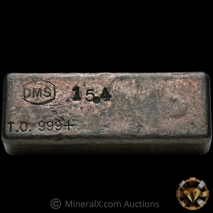 15.4oz DMSI Dallas Metals & Smelting Inc Vintage Silver Bar