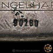 10oz Engelhard 1st Series Type B Bull Logo Vintage Silver Bar With Unique "2 over 1" Overstamp Serial Error