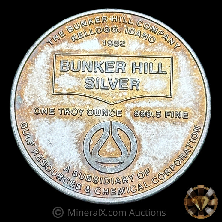 1oz Bunker Hill Vintage Silver Coin