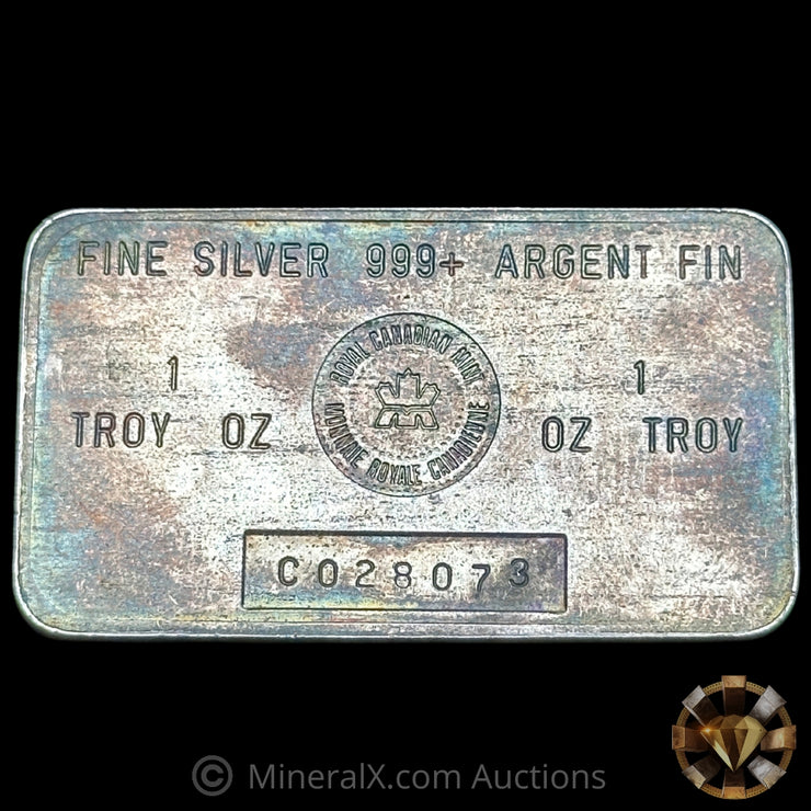 1oz Royal Canadian Mint RCM Vintage Silver Art Bar