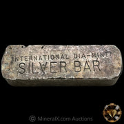 10oz Omega M & B Mining Mold International DIA Mint Vintage Silver Bar