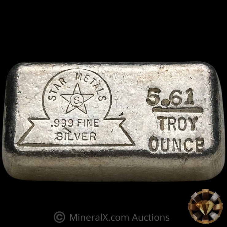 5.61oz Star Metals Vintage Silver Bar