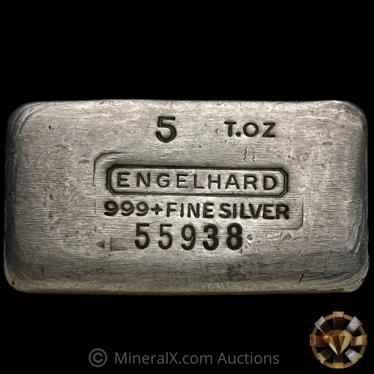 5oz Engelhard "t.oz" Vintage Silver Bar