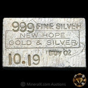 10.19oz New Hope Gold & Silver Vintage Silver Bar "Large 999 Fineness"