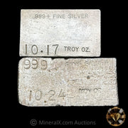 x2 10oz (20.41) Blank Hallmark New Hope Gold & Silver Bars In Unique Mold Size