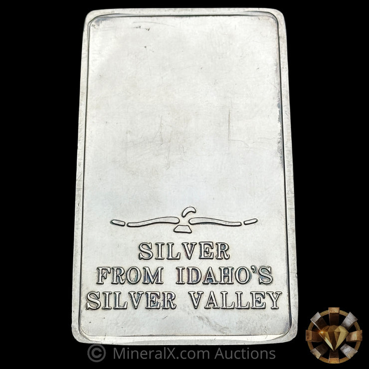 100oz Great Seal Of The State Of Idaho Vintage Silver Bar