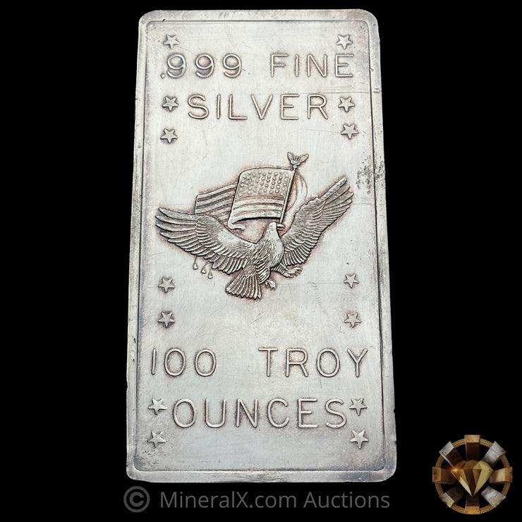 100oz APM Eagle Vintage Silver Bar