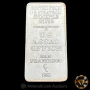 10oz 1981 US Stockpile Silver Eagle Vintage Silver Bar