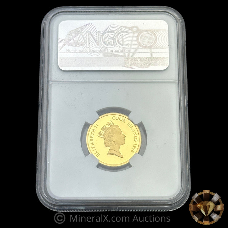 1998 5g $20 PF70 NGC Betty Boop Cook Islands Gold Coin