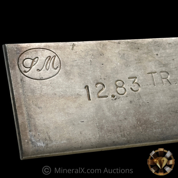 12.83oz Spiral Metal Company SM "Large Font" Vintage Extruded Silver Bar