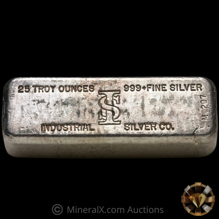 25oz Industrial Silver Co IS Hallmark Vintage Silver Bar