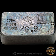 26.9oz Academy CSRCO Counterstamp Vintage Silver Bar