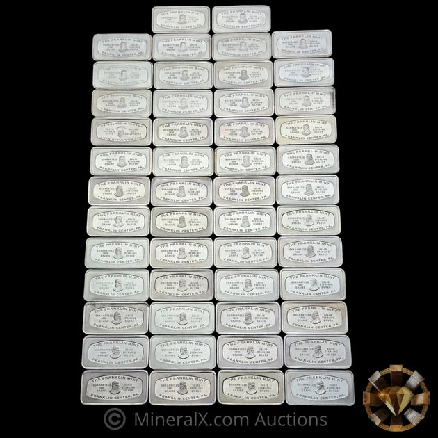 x50 1000 Grain 1971 The Franklin Mint United States National Bank Vint ...