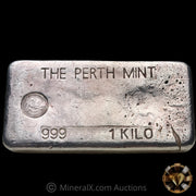 Kilo The Perth Mint Australia 3rd Series "Absent Serial" Variety Vintage Silver Bar