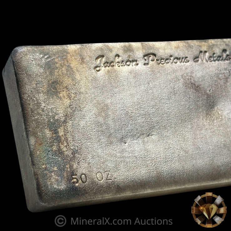 50oz Jackson Precious Metals JPM Vintage Silver Bar