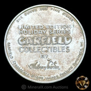 1oz 1991 Garfield Merry Christmas Vintage Silver Coin