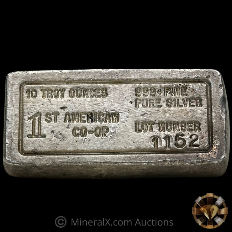 10.22oz 1st American CO-OP Vintage Silver Bar
