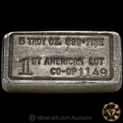 5.11oz 1st American CO-OP Vintage Silver Bar