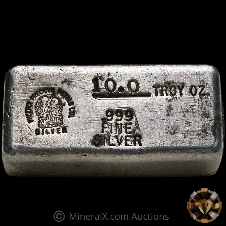 10oz Phoenix Precious Metals Vintage Silver Bar