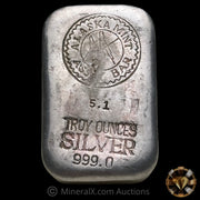 5.1oz Alaska Mint Assay Vintage Silver Bar