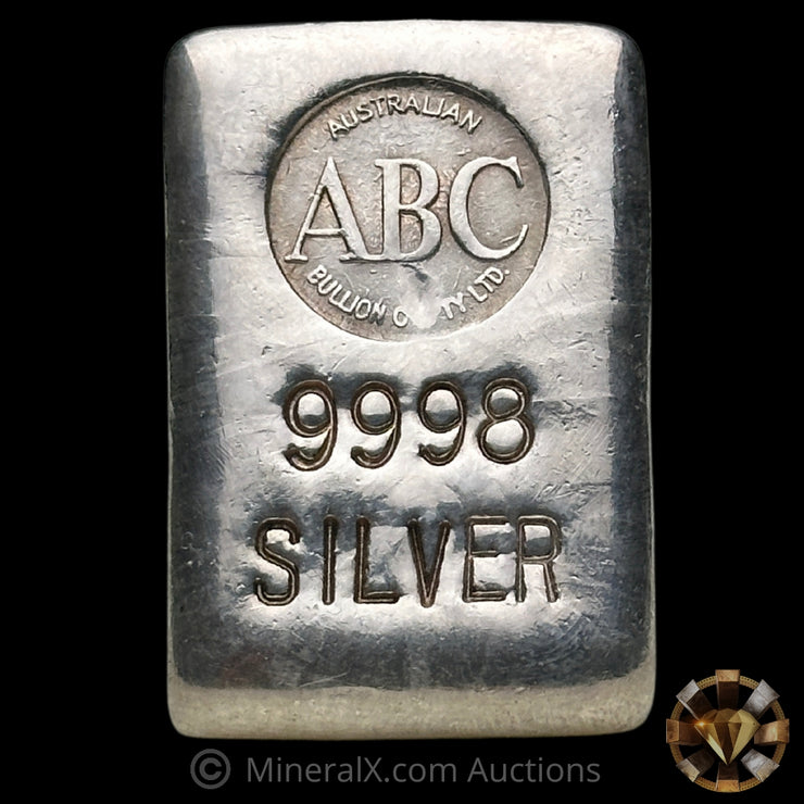 2.5oz ABC Australian Bullion Co Ltd Vintage Silver Bar