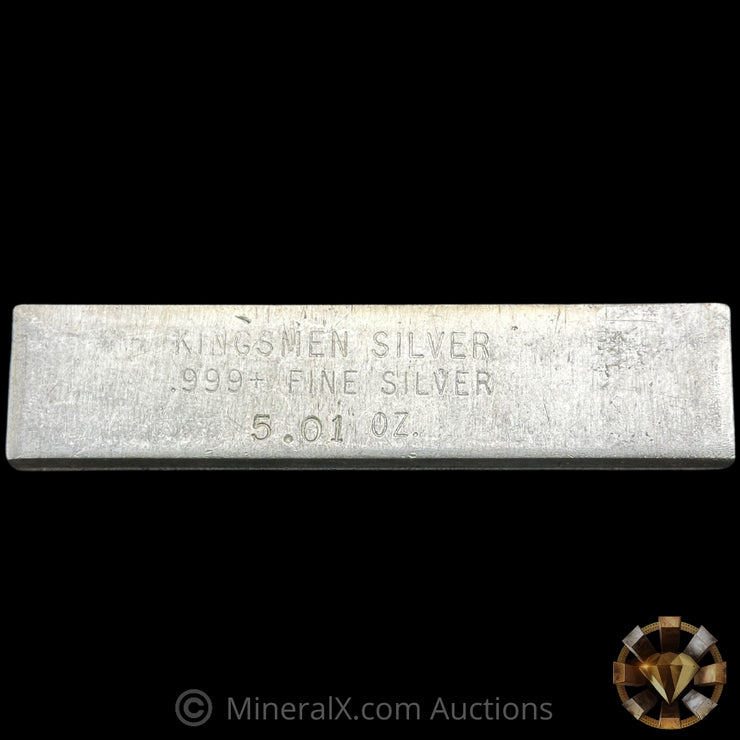 5.01oz Kingsmen Silver Vintage Silver Bar