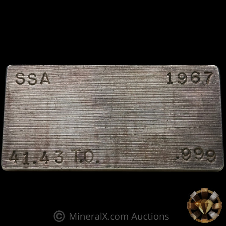 41.43oz South Side Associates SSA Vintage Silver Bar