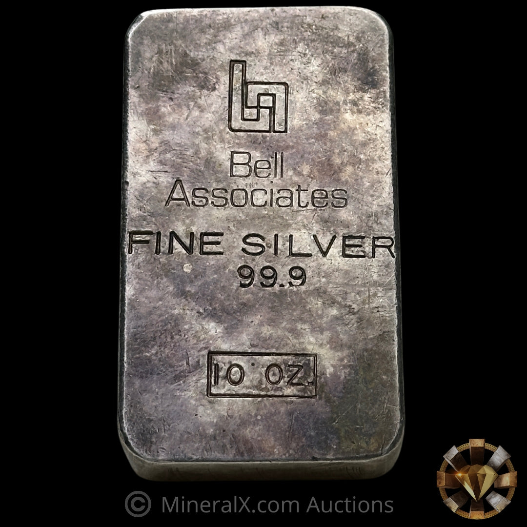 10oz Bell Associates Vintage Silver Bar – MineralX