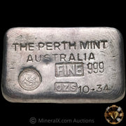 10.34oz The Perth Mint Australia Type B Vintage Silver Bar