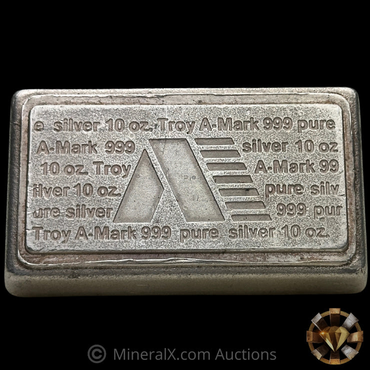 10oz AMARK Vintage Stacker Silver Bar With Unique "777" Assay Lot