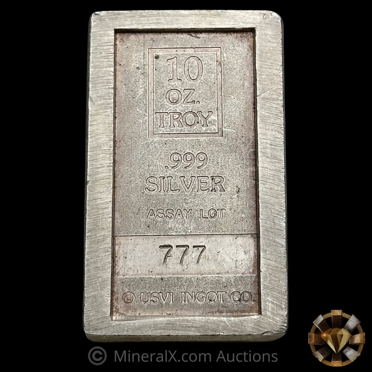 10oz AMARK Vintage Stacker Silver Bar With Unique "777" Assay Lot