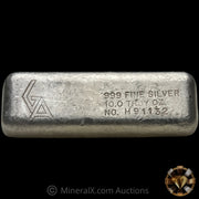 10oz GA Golden Analytical Large Hallmark Vintage Silver Bar