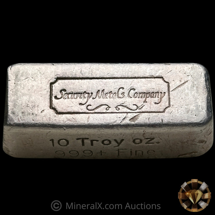 10oz Security Metals Company Vintage Silver Bar