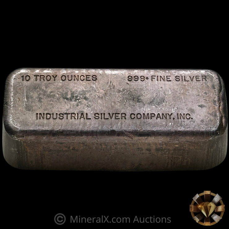 10oz Industrial Silver Company Inc Vintage Silver Bar