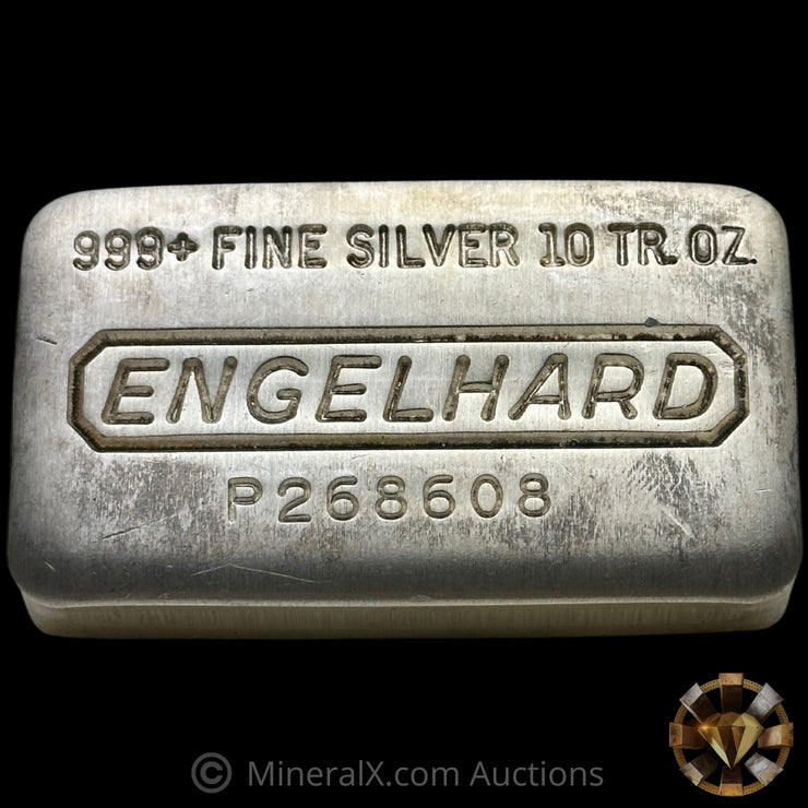 10oz Engelhard P Loaf Vintage Silver Bar