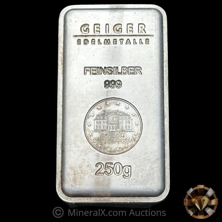 250g Geiger Edelmetalle Silver Bar