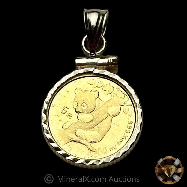 1/20th 1996 5 Yuan Panda Gold Coin In Pendant