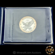 7oz 1982 Sunshine Bullion Vintage Silver Coin Set In Original Blue Velvet Folder With COA