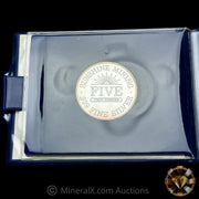 7oz 1982 Sunshine Bullion Vintage Silver Coin Set In Original Blue Velvet Folder With COA