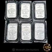 x6 1oz Liberty Indian Head Silver Bars