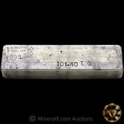 101.40oz B R MacKay & Sons Inc Vintage Silver Bar