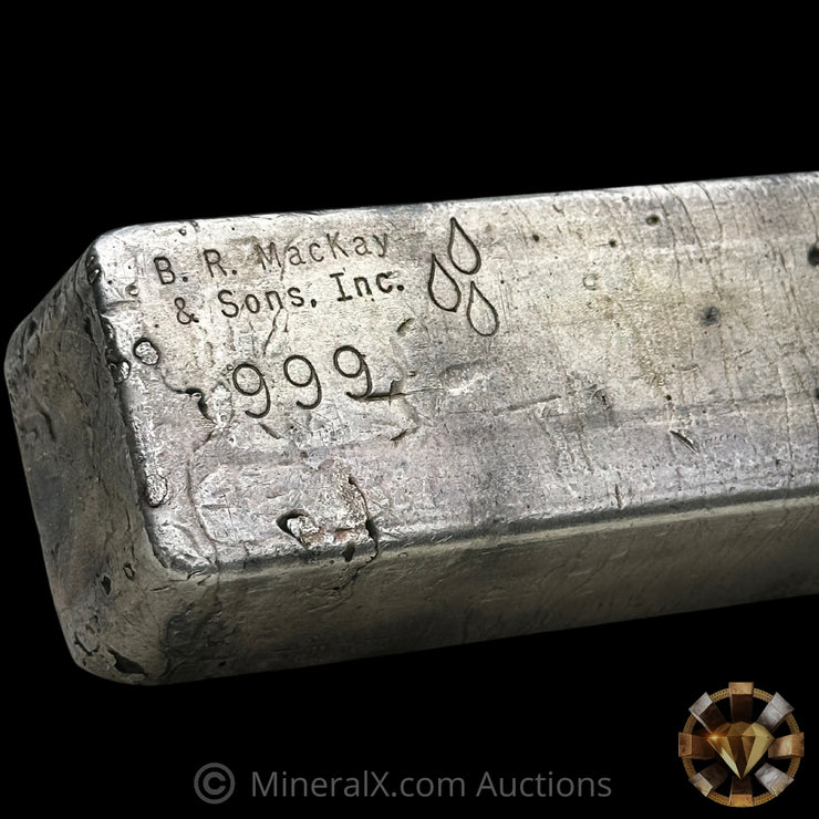 101.40oz B R MacKay & Sons Inc Vintage Silver Bar