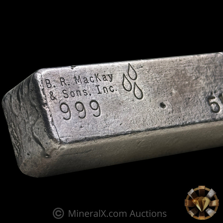 51.10oz B R MacKay & Sons Inc Vintage Silver Bar