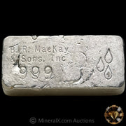 9.69oz B R MacKay & Sons Inc Reverse Stamp Vintage Silver Bar