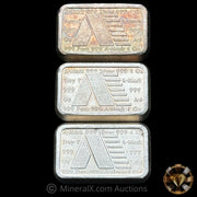 x3 1oz AMARK Vintage Silver Stacks Bars