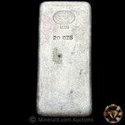 20oz Johnson Matthey London JM Melters Refiners Vintage Silver Bar