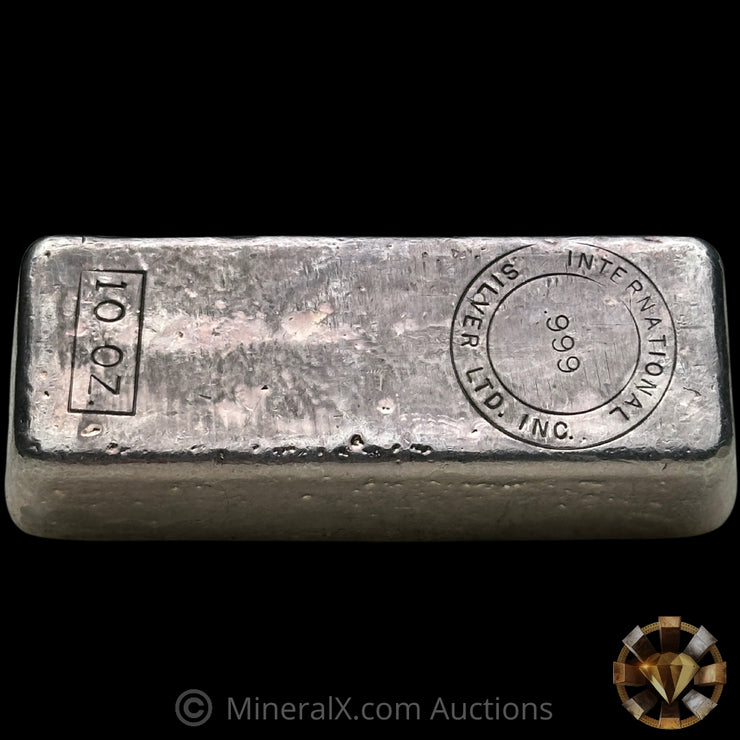 10oz International Silver Ltd Inc Vintage Silver Bar