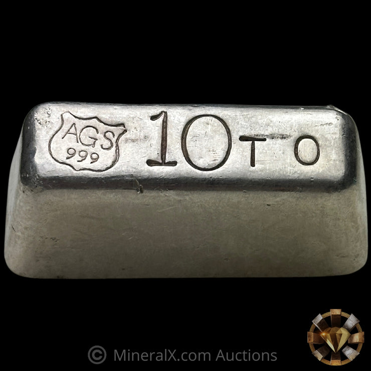 10oz AGS American Gold & Silver Vintage Silver Bar